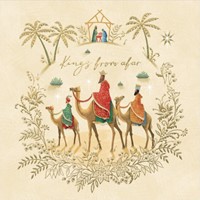 Christmas Cards Square: Kings From Afar (Pack Of 4) (Cards)