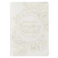 Everything Beautiful White Faux Leather Classic Journal (Imitation Leather)