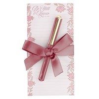 Be Still And Know Pink Spring Floral Notepad And Pen Set (Other Merchandise)