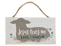 Mini Sign - Jesus Loves Me/Lamb (Poster)