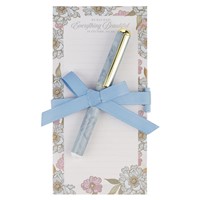 Everything Beautiful Whimsical Blooms Magnetic Notepad & Pen (Notebook / Blank Book)