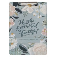 Clipboard: Blue Floral He Who Promised (Other Merchandise)