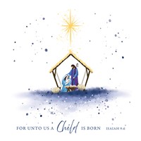 Watercolour Nativity Christmas Cards (Pack Of 10) (Cards)