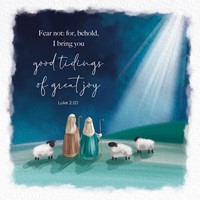 Heavenly Announcement Christmas Cards (Pack Of 10) (Cards)