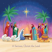A Saviour Christmas Cards (Pack Of 10) (Cards)