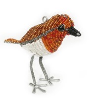 Beaded Robin Handmade Christmas Decoration (Ornament)