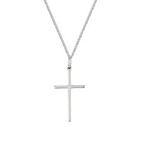 Delicate Plain Cross Pendant (Jewellery)