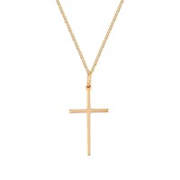 Delicate Plain Cross Pendant (Jewellery)