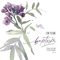 Lilac Baptism Card (Cards)