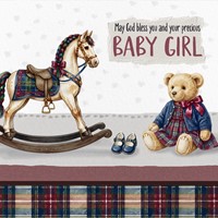 Baby Girl - Rocking Horse Card (Cards)