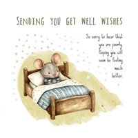 Mouse - Sending You Get Well Wishes Card (Cards)