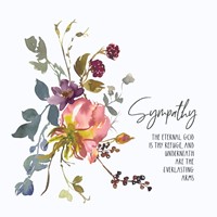 Blackberry Rose Sympathy Card (Cards)