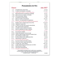 Spanish Golden Thoughts Calendar 2027 (Calendar)