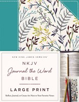 NKJV Journal the Word Bible Large Print HB (Hard Cover)