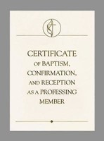 United Methodist Covenant I Baptism, Confirmation & Receptio (Certificate)