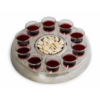 Silver Mic Stand Communion Tray (General Merchandise)