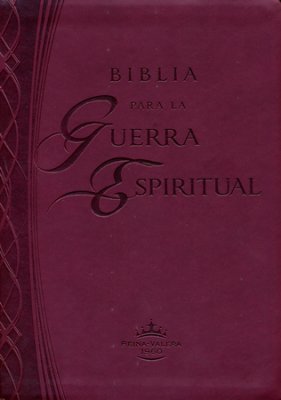 Biblia para la guerra espiritual (Imitación piel color vino)