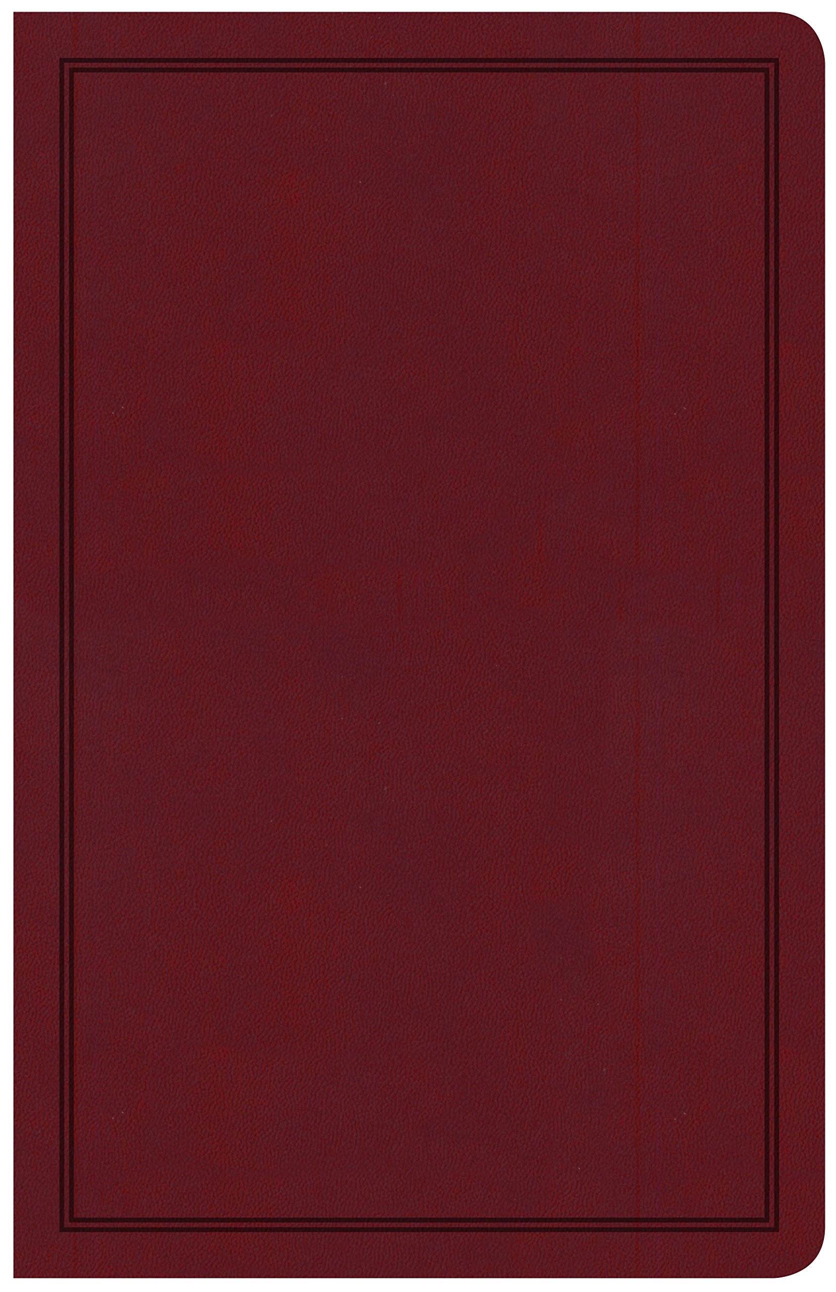 CSB Deluxe Gift Bible, Burgundy LeatherTouch