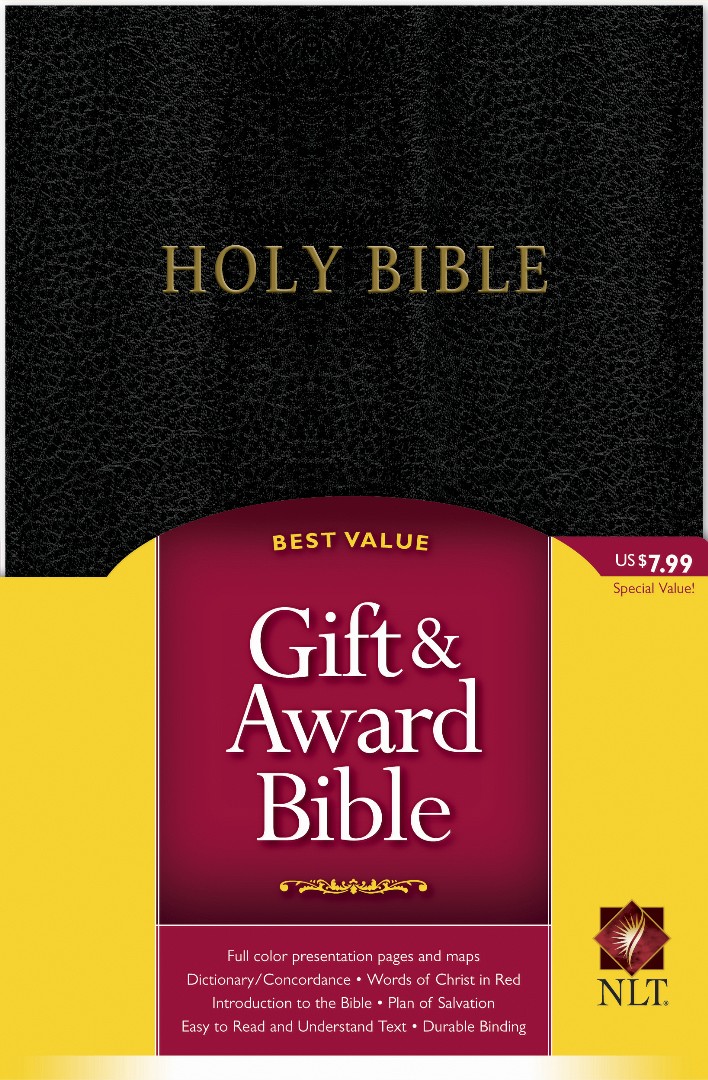 NLT Gift And Award Bible, Black