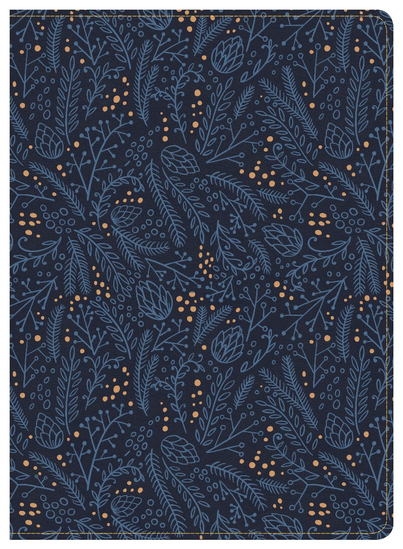 CSB Study Bible, Navy LeatherTouch