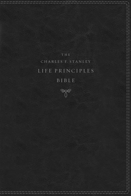 NKJV Charles Stanley Life Principles Bible, Black, Indexed