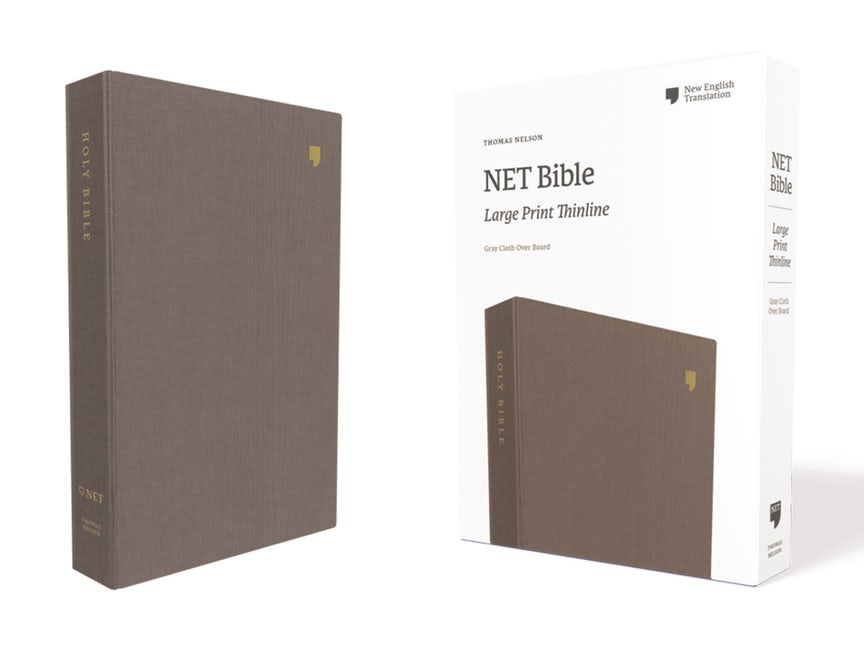 NET Large Print Thinline Bible, Gray