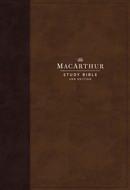 NKJV MacArthur Study Bible Bible, Brown, Indexed