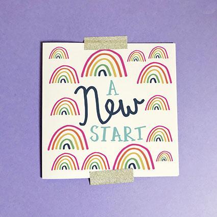 New Start Card & Envelope, A