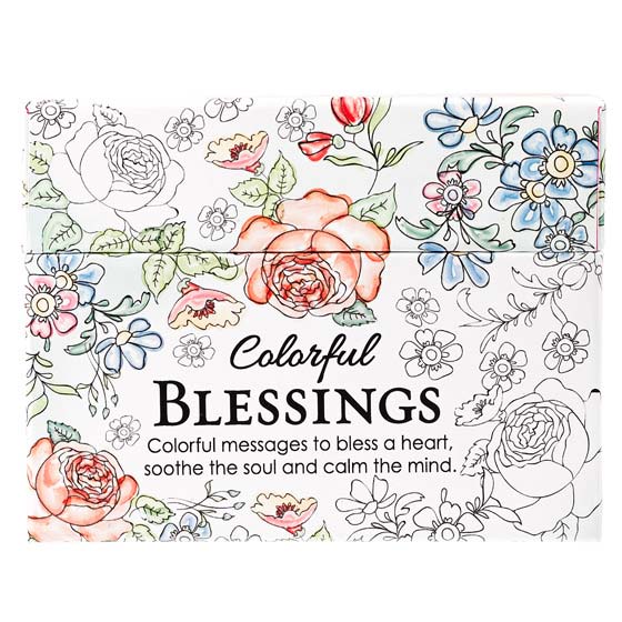Colourful Blessings Boxed Colouring Cards