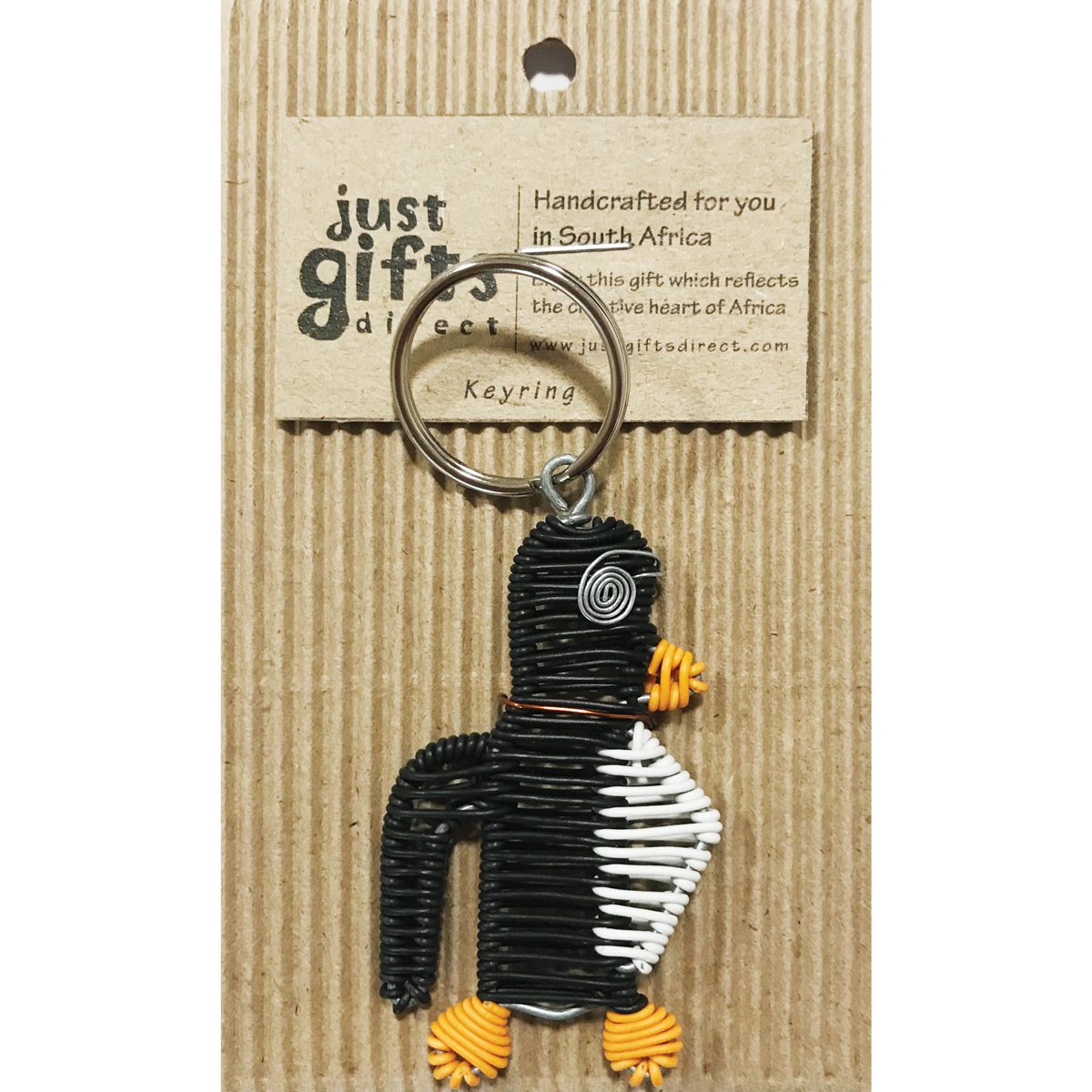 Wire Penguin Keyring