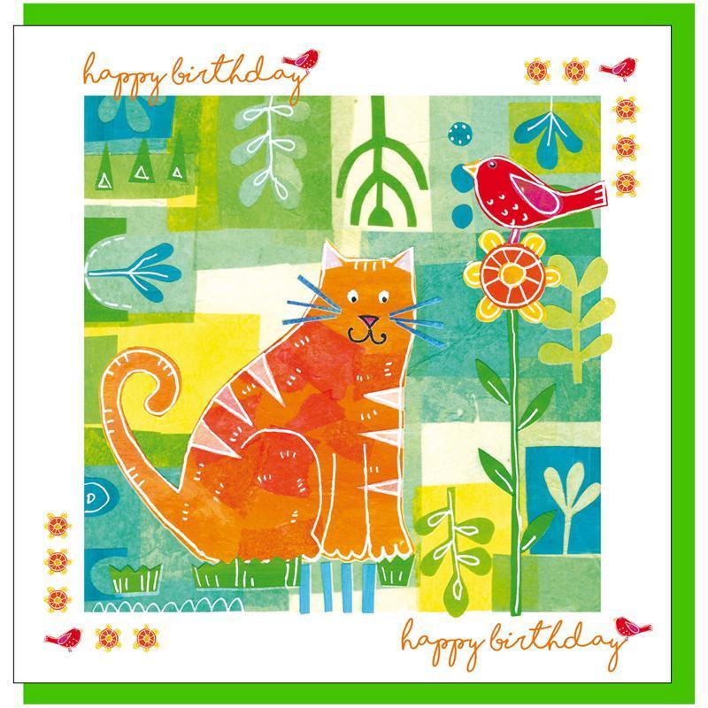 Cat Birthday Greetings Card