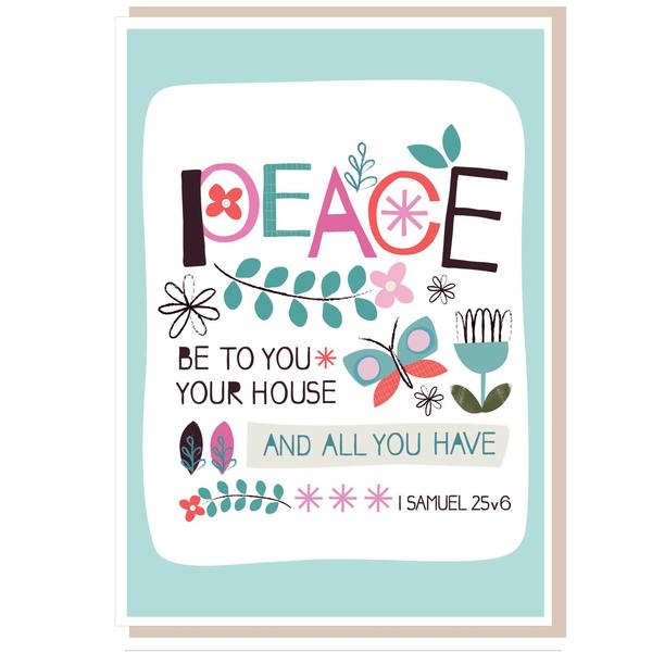 Peace Be to You Greetings Card