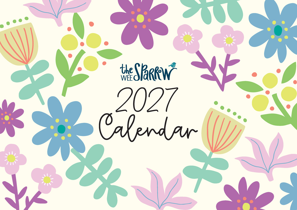 The Wee Sparrow 2027 A3 Calendar