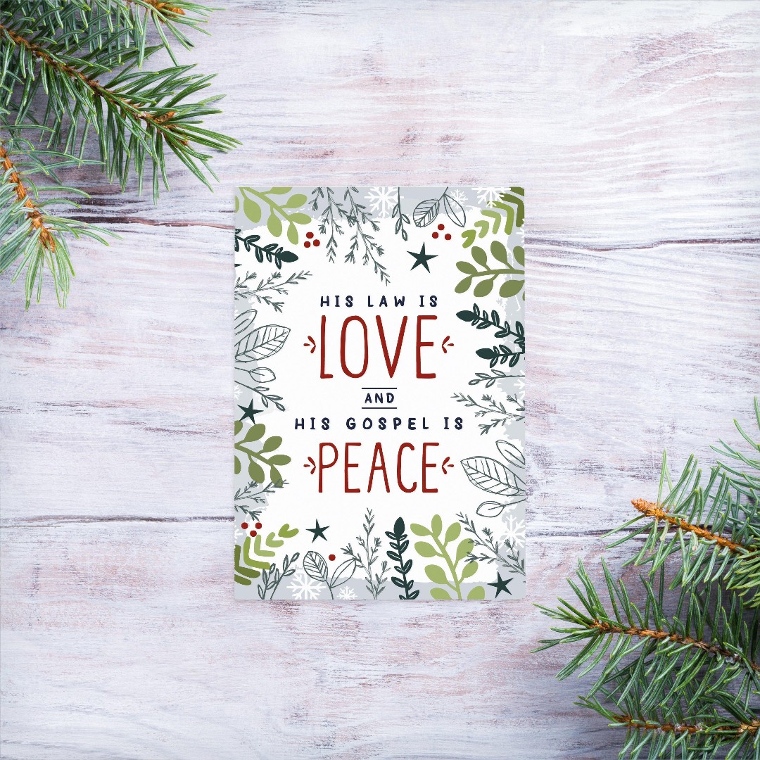 His Law is Love Mini Card