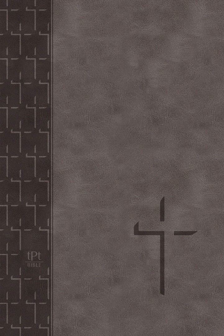 TPT Large Print New Testament, Grey