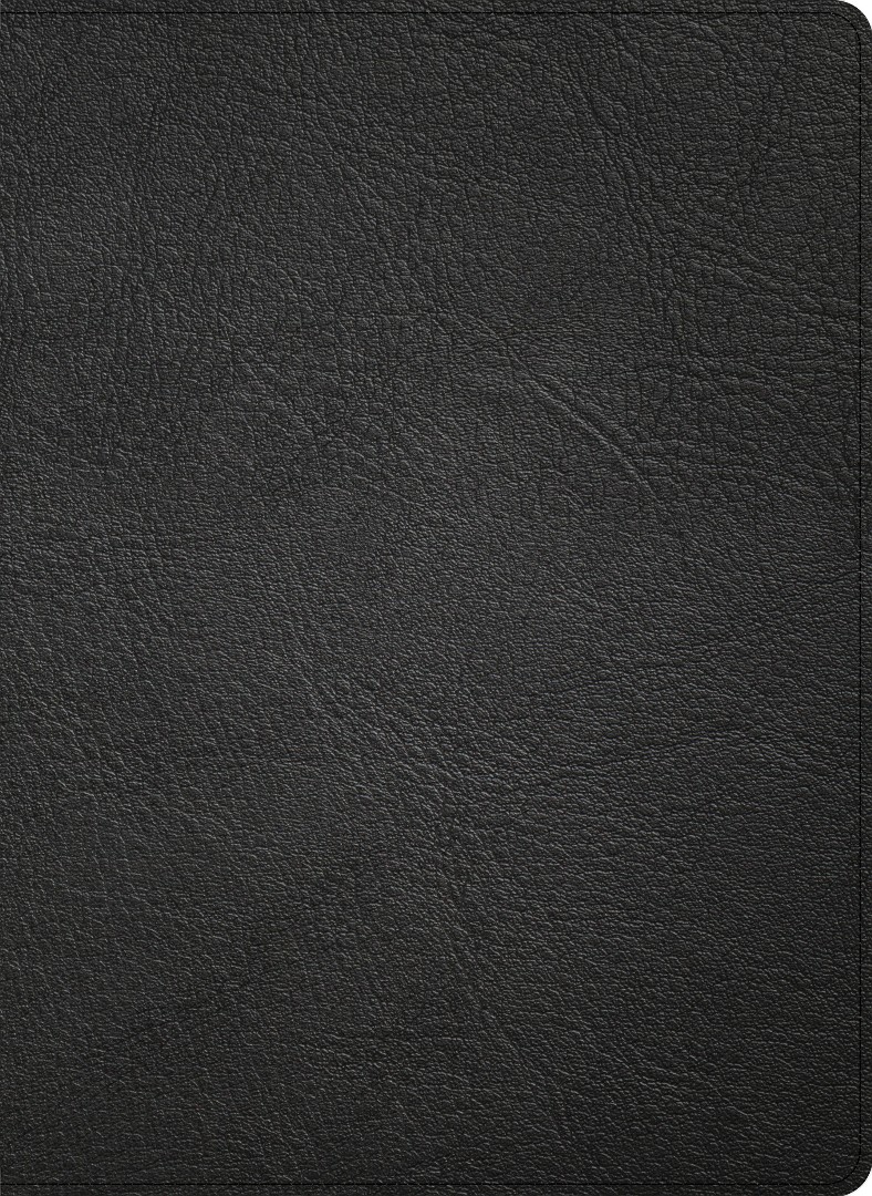 KJV Single-Column Wide-Margin Bible, Black Goatskin