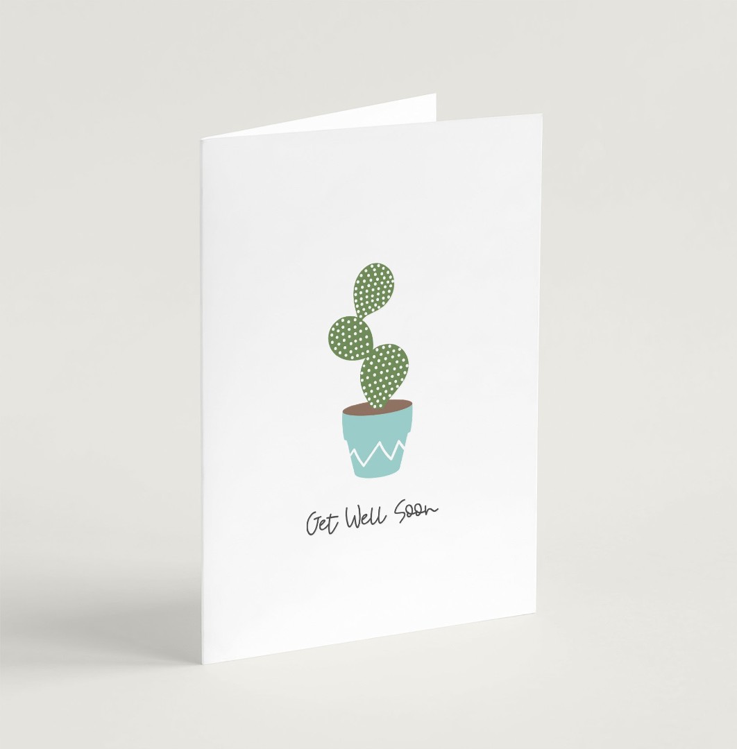 Get Well Soon (House Jungle) - Greeting Card