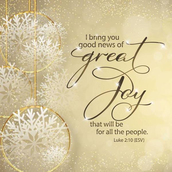 News of Great Joy Luxury Christmas Card (pack of 10)