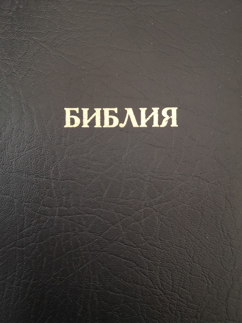 Synodal Russian Bible, Black PVC