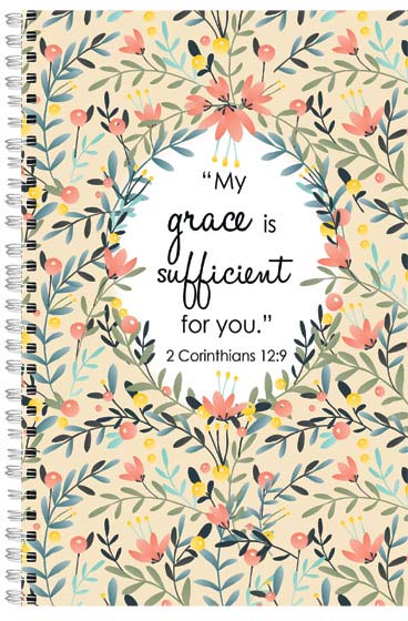 My Grace is Sufficient Wirebound Notebook