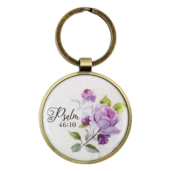 Be Still and Know Keyring in Tin