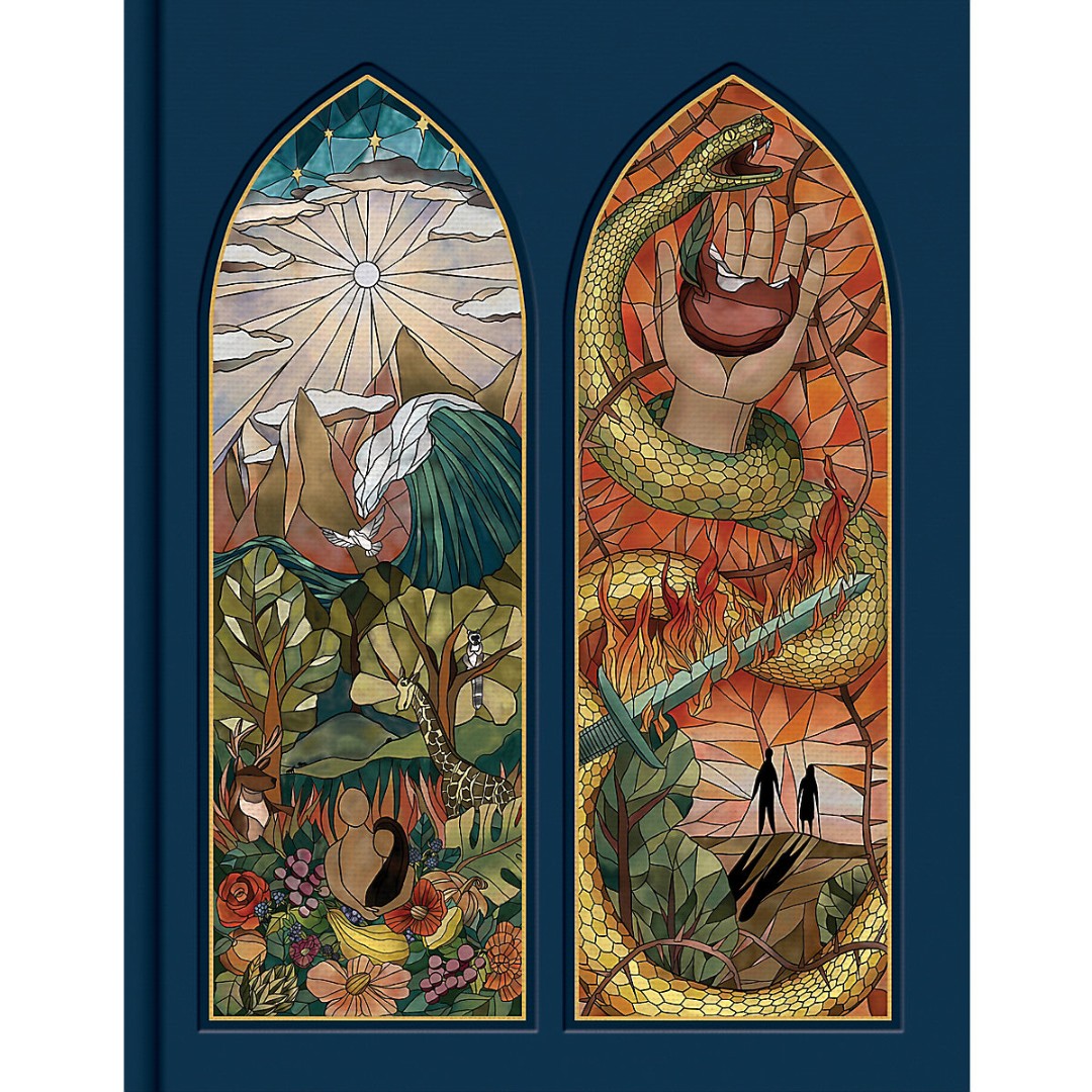 CSB Notetaking Bible, Stained Glass Edition, Sapphire
