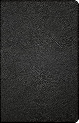 CSB Thinline Bible, Black Genuine Leather, Indexed