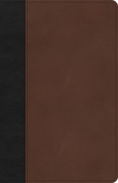 CSB Thinline Bible, Black/Brown LeatherTouch