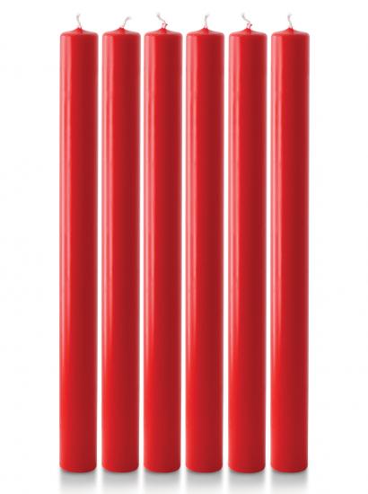 Advent Candle Set 12" x 1" - 6 Red