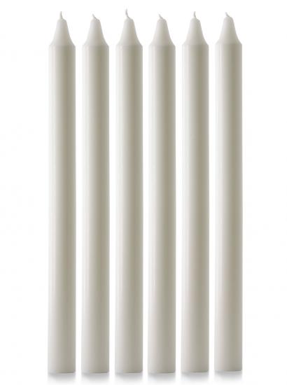 Advent Candle Set 15" x 1 1/8" - 6 White