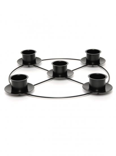 Black Advent Ring 14" Diameter
