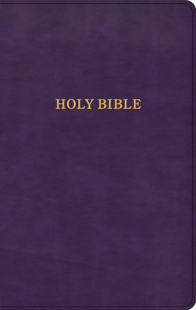 KJV Thinline Reference Bible, Purple LeatherTouch