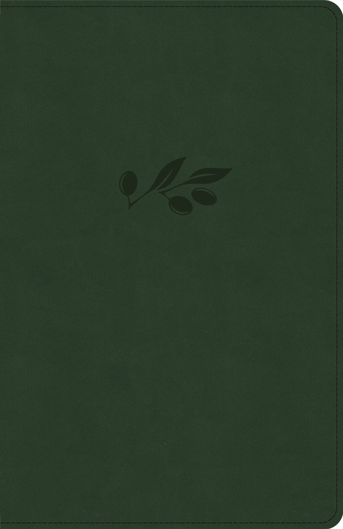 KJV Thinline Bible, Olive LeatherTouch