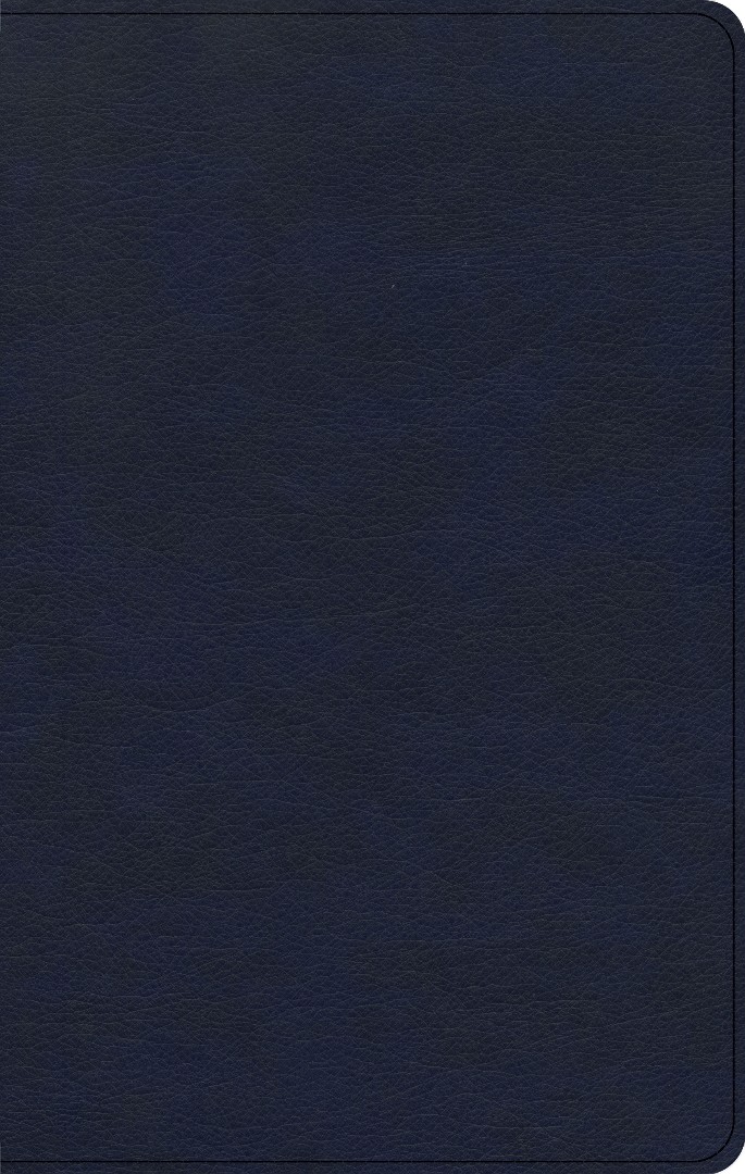 CSB Single-Column Personal Size Bible, Navy LeatherTouch